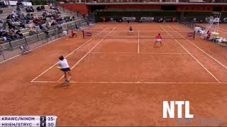 hsieh/strycova vs krawczyk/Ninomya/Roma Open 2019