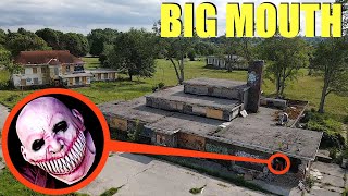 drone catches Big Mouth the Demon at this abandoned Prison Jail (we found him)