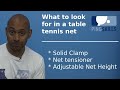 choosing a table tennis net pingskills