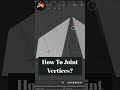 how to Joining two vertices in blender