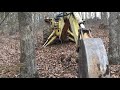 skidloader rescue with 4500 ford backhoe