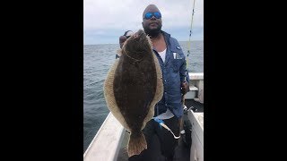 NANTUCKET SHOALS MONSTER SUMMER FLOUNDER ( FLUKE ) KATIE B July 2nd 2019