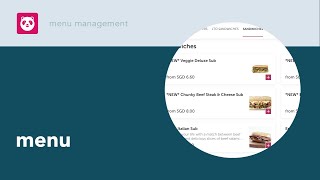 Menu Management | Adding/Editing Menu