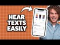 How To Listen To Text Messages On iPhone 2026 (Step-By-Step Tutorial)