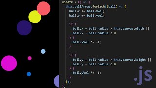 JavaScript Canvas Tutorial: Bouncing Ball