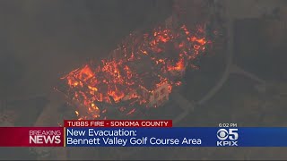 Growing Wine Country Wildfires Force Additional Evacuations