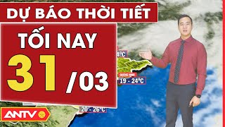 Dự báo thời tiết tối ngày 31/3: Hà Nội mưa rét, TP. HCM có thể xuất hiện mưa rào | ANTV