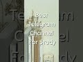 Best Telegram Channel for Study