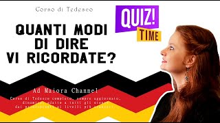 Lezione Tedesco 133 | Quiz a punti: quanti modi di dire vi ricordate?