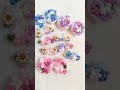 1本の刺繍糸から生まれた紫陽花と向日葵のブーケ💐✨🤍🧵 イヤリング・ピアス レース編み かぎ編み ハンドメイド作家