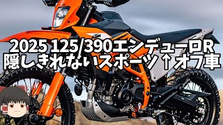 The KTM 125/390 Enduro R is a dual-sport bike [Slow commentary]