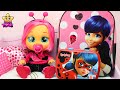 BEBÉS LLORONES Lágrimas Mágicas 🐞 Como preparar la PAÑALERA y la LONCHERA de LADYBUG - CRY BABIES