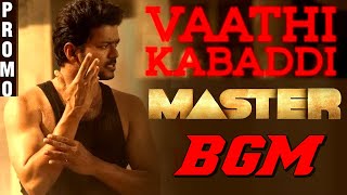 MASTER Vaathi Kabaddi Promo BGM | Thalapathy Vijay |Vijay Sethupathi |Anirudh |Master Promo 8 BGM