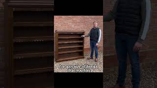 A Large Late Victorian (circa 1890’s) Golden Oak Open Bookcase #antiquefurniture #victorian