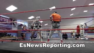 Jordan Reynolds sparring packs a mean punch - EsNews Boxing