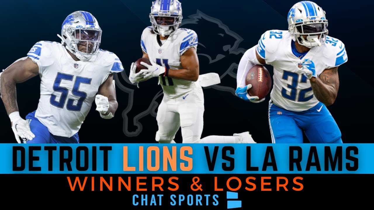 Detroit Lions Winners & Losers Vs. Rams Ft. Jared Goff, Derrick Barnes ...