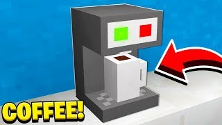 How to Make a WORKING COFFEE MACHINE in Minecraft! (NO MODS!)
