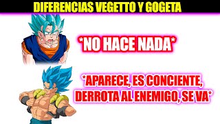 TODAS LAS DIFERENCIAS ENTRE VEGETTO Y GOGETA | DRAGON BALL SUPER | Z | GT | HEROES | ANZU361