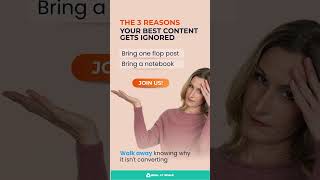 If your content is read but never bought from, you do not need more posts