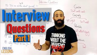 اهم اسئلة الانترفيو باللغة الانجليزية واجابتها : الاجابة علي اهم اسئلة Interview Questions part 1