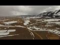 flying over centennial wyoming in early april