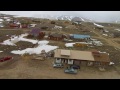 flying over centennial wyoming in early april