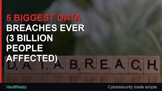 5 Biggest Data Breaches Ever (3 BILLION People Affected)