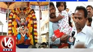 Devotees face problems with VIP dharshan @ Yadagirigutta temple (27-02-2015)