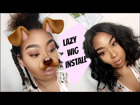 Lazy Wig Install!| NO CORNROW METHOD Lazy Wig Install!| NO CORNROW METHOD