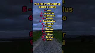 THE MOST POWERFUL ZODIAC SIGNS 😈💪 #horoscope #astrology