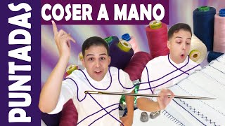 12 Tipos de PUNTADAS para coser a MANO + Consejos de Costura!!!TODO LO NECESARIO!!!!🤩🧵🌟