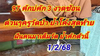 97 คักบ่คัก3 งวดซ้อน ด่วนๆครูบาวัดป่าย้ำโค้งสุดท้าย ฝันคนมาเต็มวัด ย้ำคักตัวนี้ 1/2/68