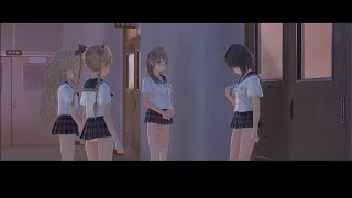 【ミニスカ パンチラ】ブルーリフレクション 3章 フリー期間