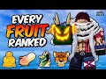 EVERY Fruit RANKED From WORST to BEST in Blox Fruits!