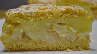 Яблочный ПИРОГ с Заварным Кремом или Польская Шарлотка  | Apple pie with cream