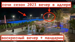 АДЛЕР СЕЗОН 2023 / ВОСКРЕСНЫЙ ВЕЧЕР В СОЧИ / МАНДАРИН И НАБЕРЕЖНАЯ