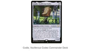 Tome of the Maze Commander Deck (Codie, Vociferous Codex)