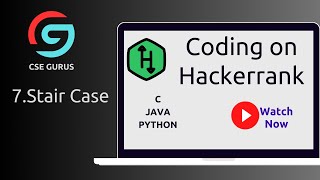 7. Stair case - Hackerrank