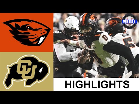 #16 Oregon State Vs Colorado Football Highlights | Week 10 | 2023 ...