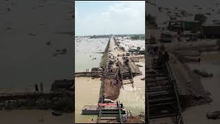 Fazilpur to rajanpur dono steel bridge bankar complete ho gaye ❤️ #fazilpur #flood #short