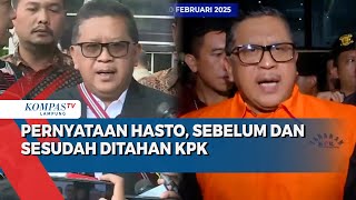 Simak Begini Pernyataan Lengkap Hasto, Sebelum dan Sesudah Ditahan KPK