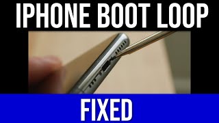 INFAMOUS IPHONE BOOT LOOP REPAIR: Apple didn't recommend fixing my iphone 10s  - had to do it myself