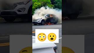 CAR ON FIRE TODAY!! 🙏no one was hurt!                #hyundai  #fire #car