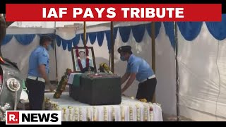 IAF Pays Tribute To Its Group Captain A Gupta Who Lost His Life In MiG-21 Bison Crash