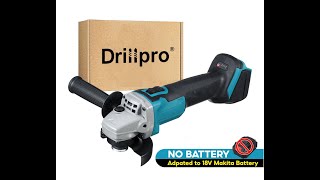 Esmerilhadeira DrillPro 125mm à bateria 18v (compatível Makita)