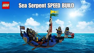 Lego Black Knights Sea Serpent 6057 SPEED BUILD \u0026 Review