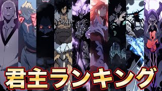 【俺レベ】9人いる君主誰が強い❓想像と違うランキングかも❓（俺だけレベルアップな件）