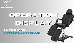 TATARTIST Tattoo client chair TA-TC-04 Pro |Operation video #tattoochair #tattoo #tattooer