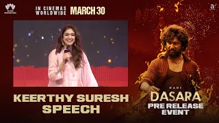 Keerthy Suresh Speech | Dhoom Dhaam #Dasara | Grand Pre-Release Event