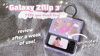 You must try this! on Galaxy Z Flip 3, Review after a week of use! 💜🇰🇷 is it worth it?💸💸 갤럭시 Z 플립 3